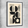 Bauhaus Forms black glass front frame - part of our high quality canvas abstract wall art collection