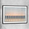 Candle Meditation black glass front frame - part of our high quality canvas abstract wall art collection