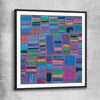 Cheerfulness black glass front frame - part of our high quality canvas abstract wall art collection