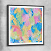 Colour Burst black glass front frame - part of our high quality canvas abstract wall art collection