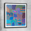 Colour has Life black glass front frame - part of our high quality canvas abstract wall art collection