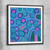 Colours are Encryptic black glass front frame - part of our high quality canvas abstract wall art collection