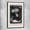 Dark Flow black glass front frame - part of our high quality canvas abstract wall art collection