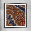 Dots of Time black glass front frame - part of our high quality canvas abstract wall art collection