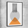 Formations One black glass front frame - part of our high quality canvas abstract wall art collection