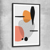 Formations Two black glass front frame - part of our high quality canvas abstract wall art collection