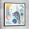Gentle Growth black glass front frame - part of our high quality canvas abstract wall art collection