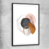 Gold Glitter black glass front frame - part of our high quality canvas abstract wall art collection