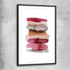 Maroon Tones Two black glass front frame - part of our high quality canvas abstract wall art collection