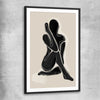 Matisse Shadow One black glass front frame - part of our high quality canvas abstract wall art collection