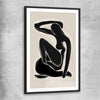 Matisse Shadow Two black glass front frame - part of our high quality canvas abstract wall art collection