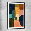Modern Colours black glass front frame - part of our high quality canvas abstract wall art collection