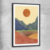 Nature Waves Two black glass front frame - part of our high quality canvas abstract wall art collection