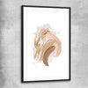 Neutral Strokes Three black glass front frame - part of our high quality canvas abstract wall art collection