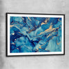 Ocean Dreaming black glass front frame - part of our high quality canvas abstract wall art collection