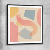 Paper and Pastel black glass front frame - part of our high quality canvas abstract wall art collection