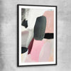 Pastel Strokes black glass front frame - part of our high quality canvas abstract wall art collection
