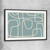 Path of Life black glass front frame - part of our high quality canvas abstract wall art collection