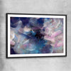 Simple Strokes black glass front frame - part of our high quality canvas abstract wall art collection