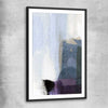 Soft Blue Three black glass front frame - part of our high quality canvas abstract wall art collection
