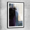Soft Blue Two black glass front frame - part of our high quality canvas abstract wall art collection