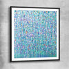Sparkly Water Square black glass front frame - part of our high quality canvas abstract wall art collection