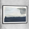 Still Waters black glass front frame - part of our high quality canvas abstract wall art collection