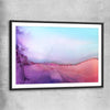 Sunset Orange black glass front frame - part of our high quality canvas abstract wall art collection