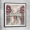 Twirl, Paris Dance black glass front frame - part of our high quality canvas abstract wall art collection