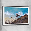 Beach and coastal wall art print of Smiths Beach with black glass front frame