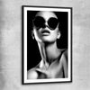 Behind the Shades black glass front frame - part of our high quality fashion canvas wall art and prints collection
