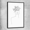 Floral Beauty Two black glass front frame - part of our high quality fashion canvas wall art and prints collection