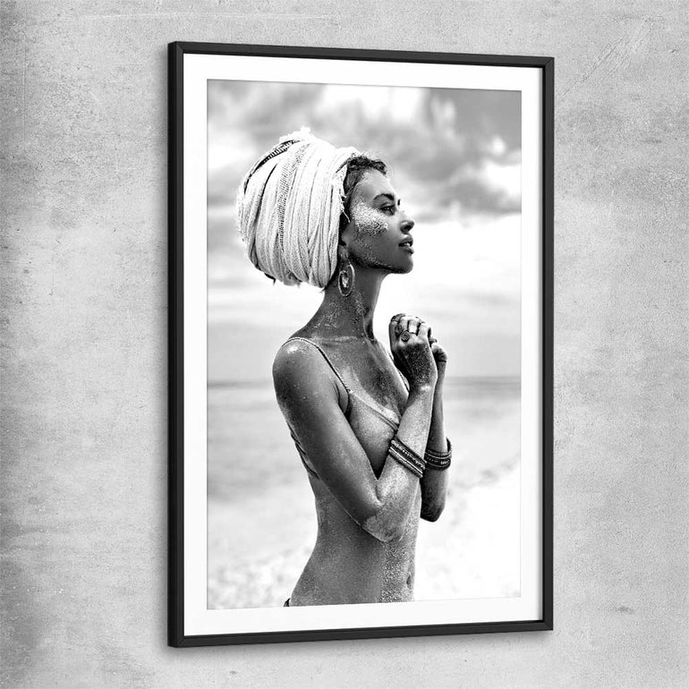 Horizon the Cover black glass front frame - part of our high quality fashion canvas wall art and prints collection