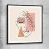 Peaceful Thoughts black glass front frame - part of our high quality fashion canvas wall art and prints collection