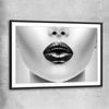 Silent Lust black glass front frame - part of our high quality fashion canvas wall art and prints collection