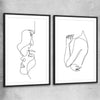 Warmth Pair black glass front frame - part of our high quality fashion canvas wall art and prints collection
