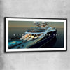 Hard Work Pays Off black glass front frame - part of our high quality fashion canvas wall art and prints collection