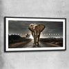 Keep Moving Forwards black glass front frame - part of our high quality fashion canvas wall art and prints collection