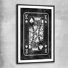 Inspirational wall art print of Marble King with black glass front frame