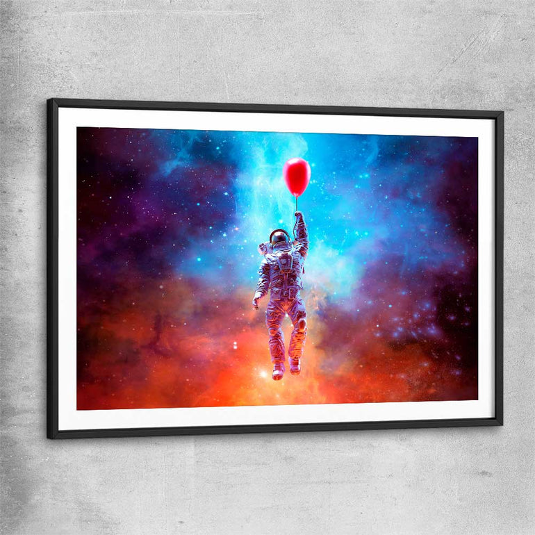 No Limits black glass front frame - part of our high quality fashion canvas wall art and prints collection