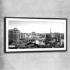 Las Vegas Lights black glass front frame is a high quality print in our city skyline, travel prints and maps collection