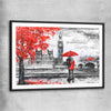 London Affection black glass front frame is a high quality print in our city skyline, travel prints and maps collection