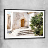 Moroccan Stone Arch black glass front frame is a high quality print in our city skyline, travel prints and maps collection