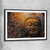 Rock Buddha black glass front frame is a high quality print in our city skyline, travel prints and maps collection