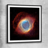Space prints and wall art of Helix Nebula with black glass front frame
