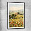 Golden Field Strokes black glass front frame is a high quality print in our city skyline, travel prints and maps collection