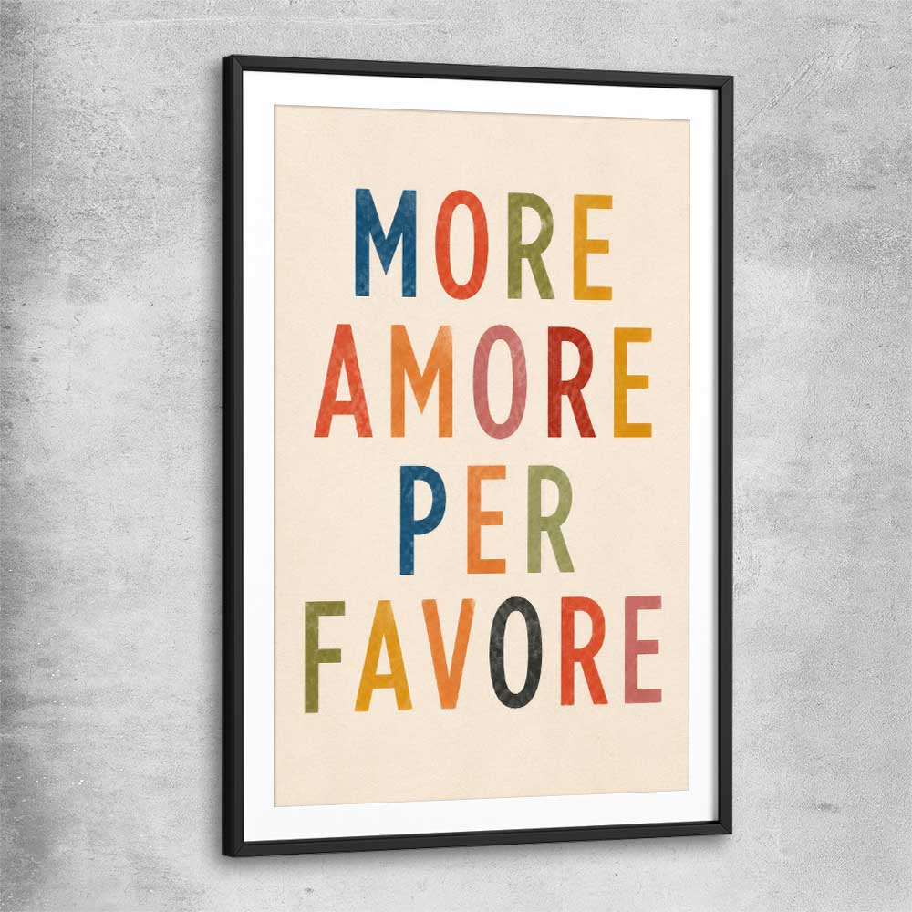 More Amore black glass front frame is a high quality print in our city skyline, travel prints and maps collection
