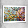 Abstract Australian Nature white glass front frame - part of our high quality canvas abstract wall art collection