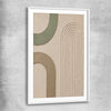 Arches No. 2 white glass front frame - part of our high quality canvas abstract wall art collection