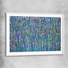 Colour is Golden white glass front frame - part of our high quality canvas abstract wall art collection